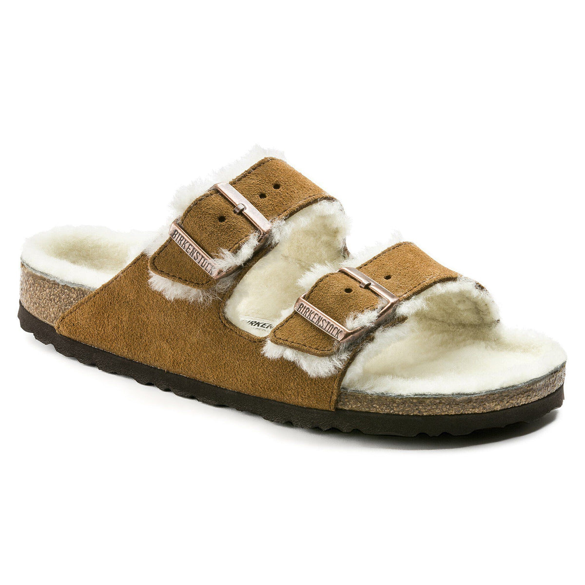 Arizona Shearling Suede Leather-Shearling - Mink