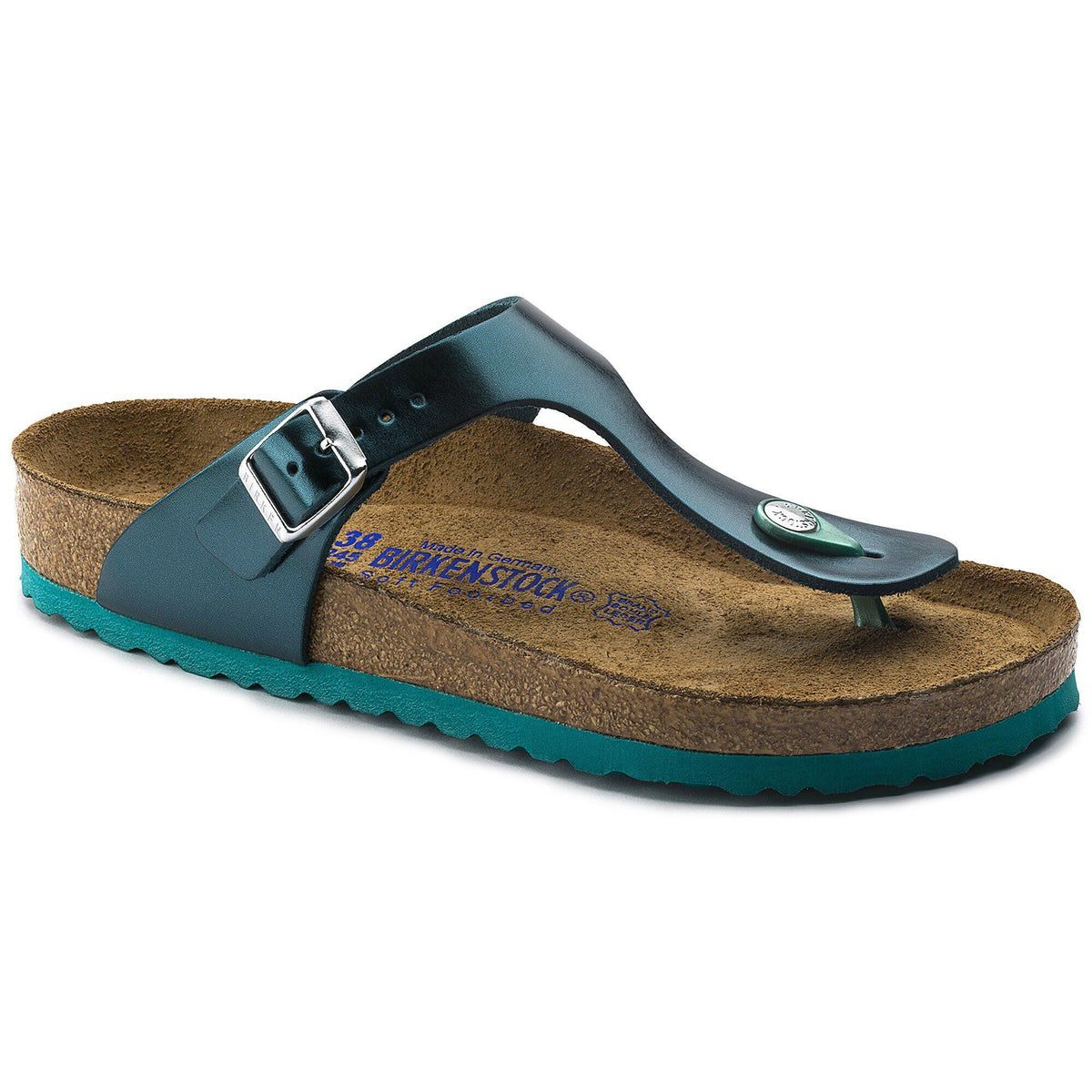 Gizeh Soft Footbed Leather - Metallic Green
