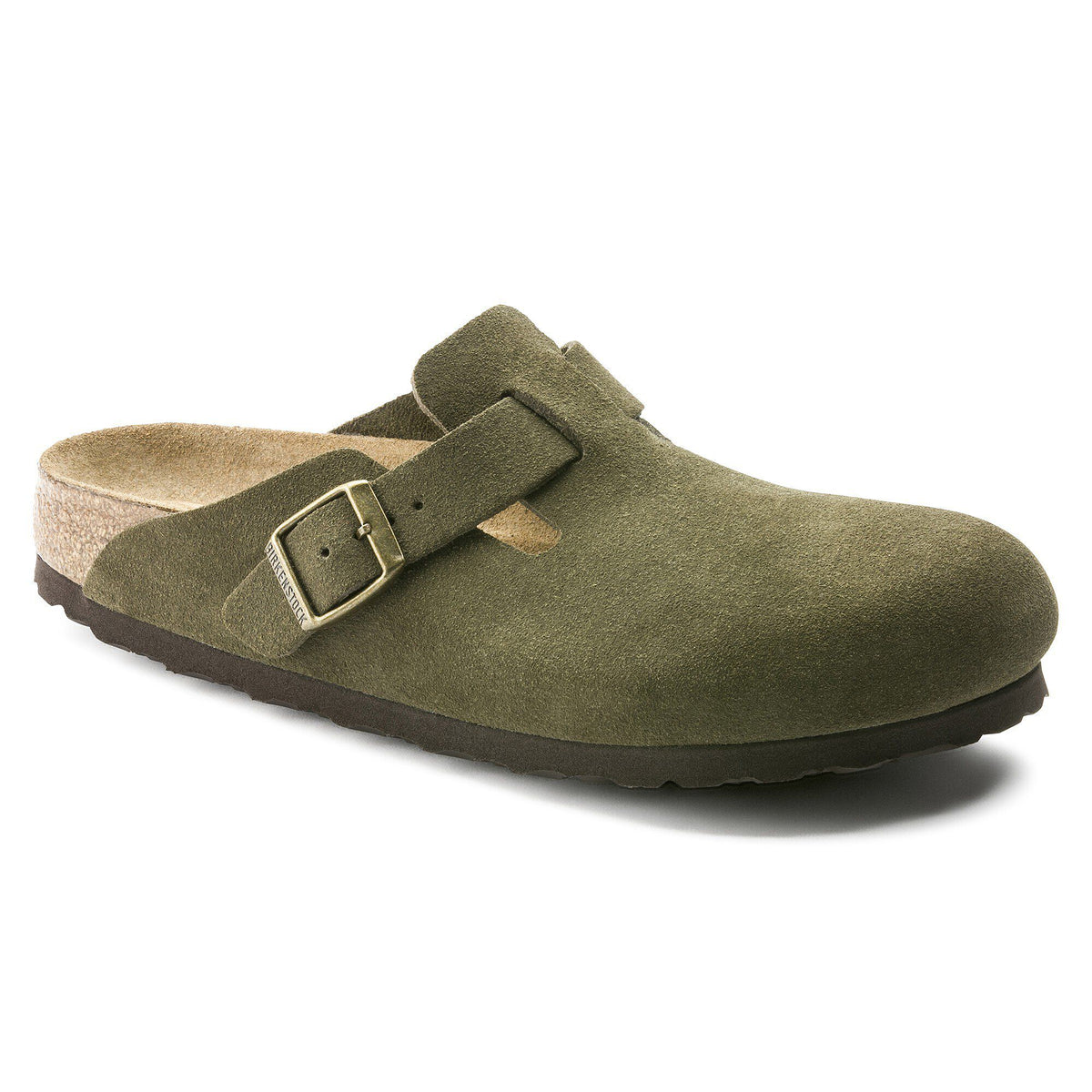 Boston Soft Footbed Suede Leather - Forest