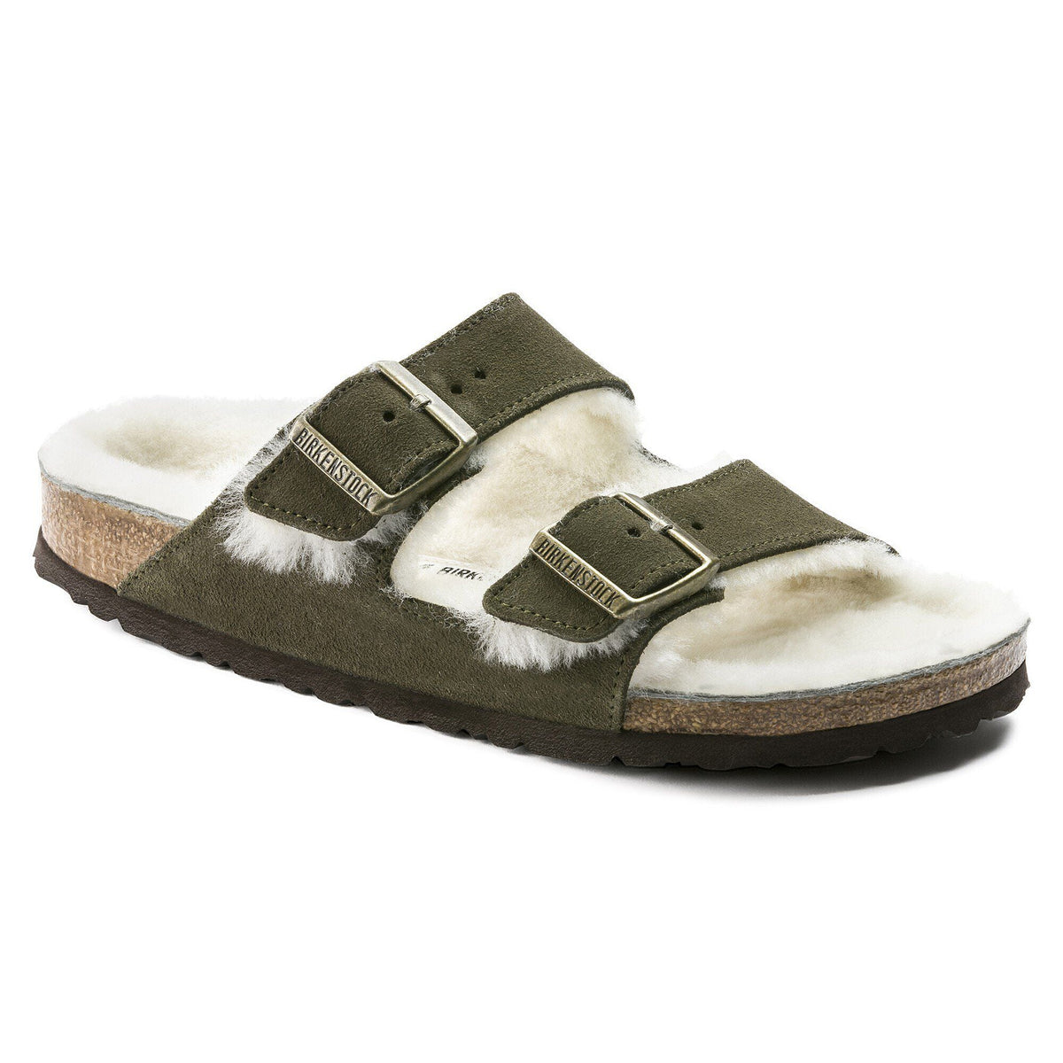 Arizona Shearling Suede Leather-Shearling - Forest
