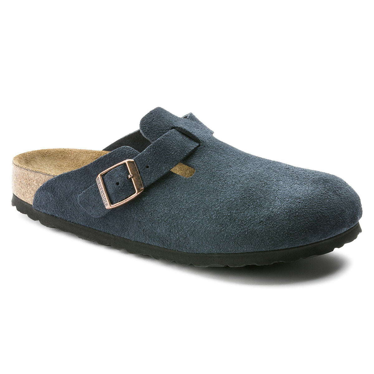 Boston Soft Footbed Suede Leather - Navy