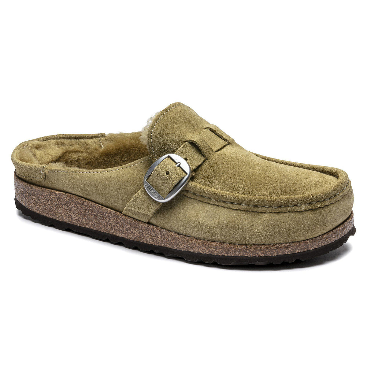 Buckley Shearling Suede Leather - Olive Tree