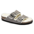 Arizona Shearling Suede Leather-Shearling - Stone Coin