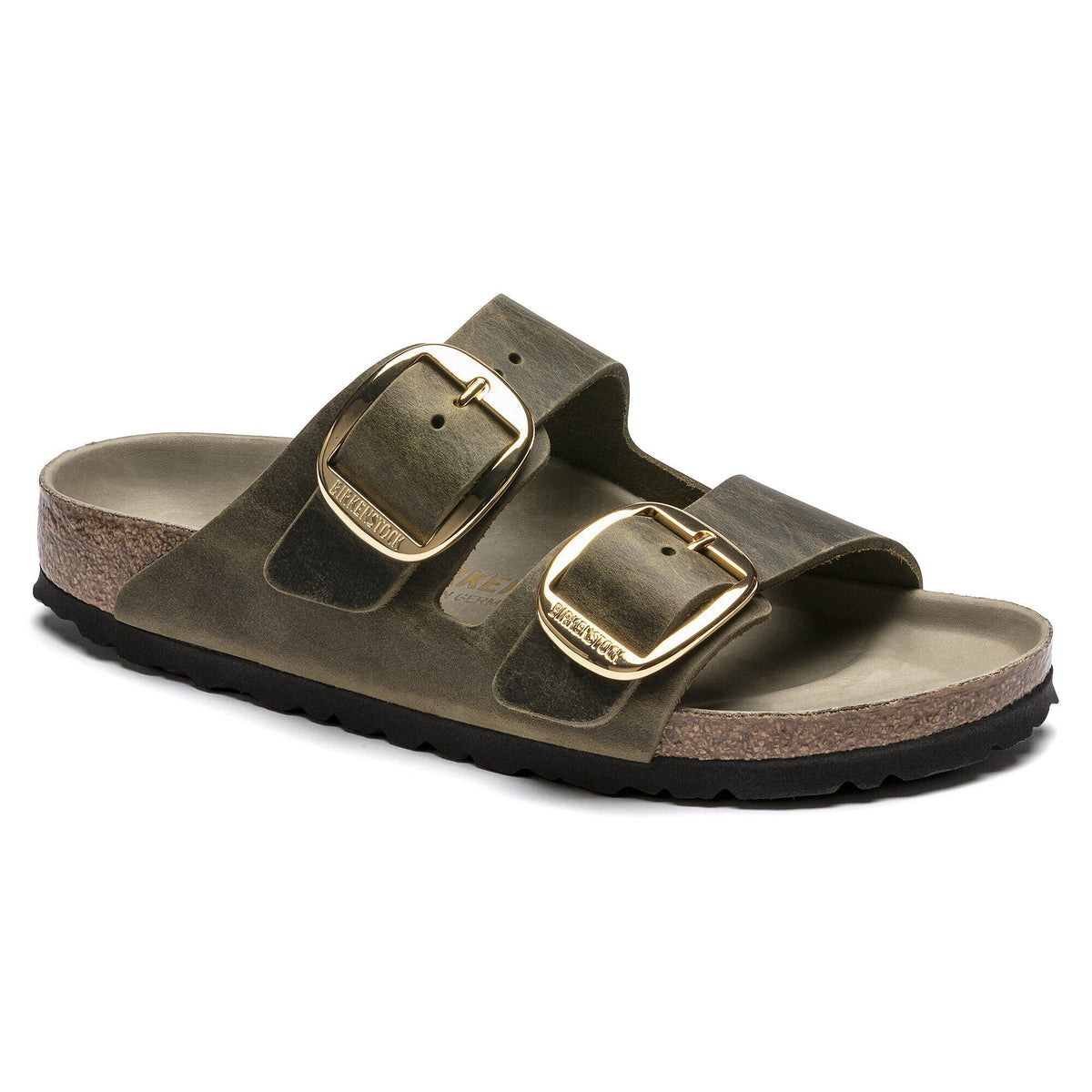Arizona Big Buckle Natural Leather Oiled - Jade