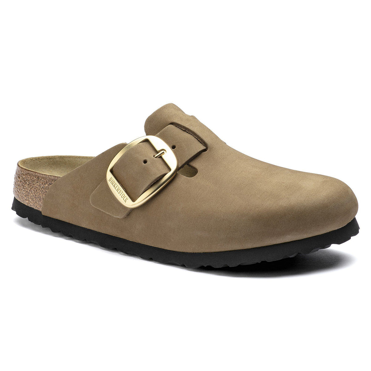 Boston Big Buckle Nubuck Leather - Mud Green