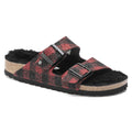 Arizona Shearling Suede Leather-Shearling - Plaid Red