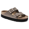 Arizona Platform Vegan Birko-Flor Nubuck - Mocha