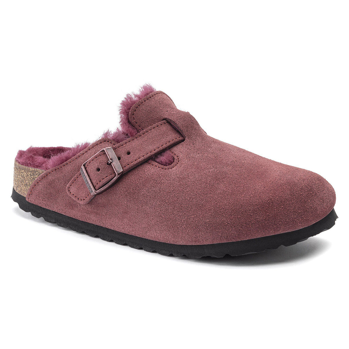 Boston Shearling Suede Leather - Maroon
