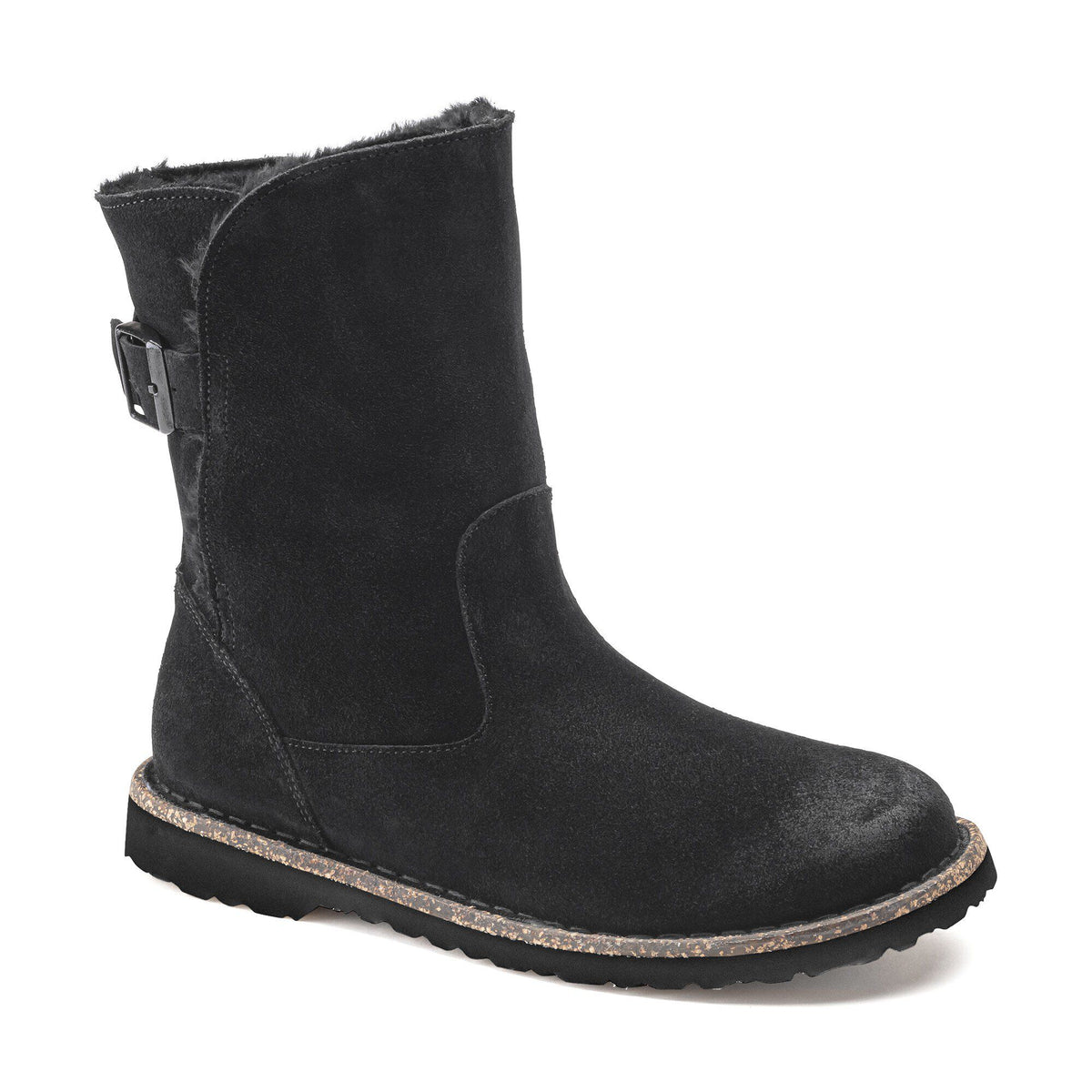 Uppsala Shearling Suede Leather - Black