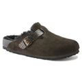 Boston Shearling Suede Leather - Mocha/Black