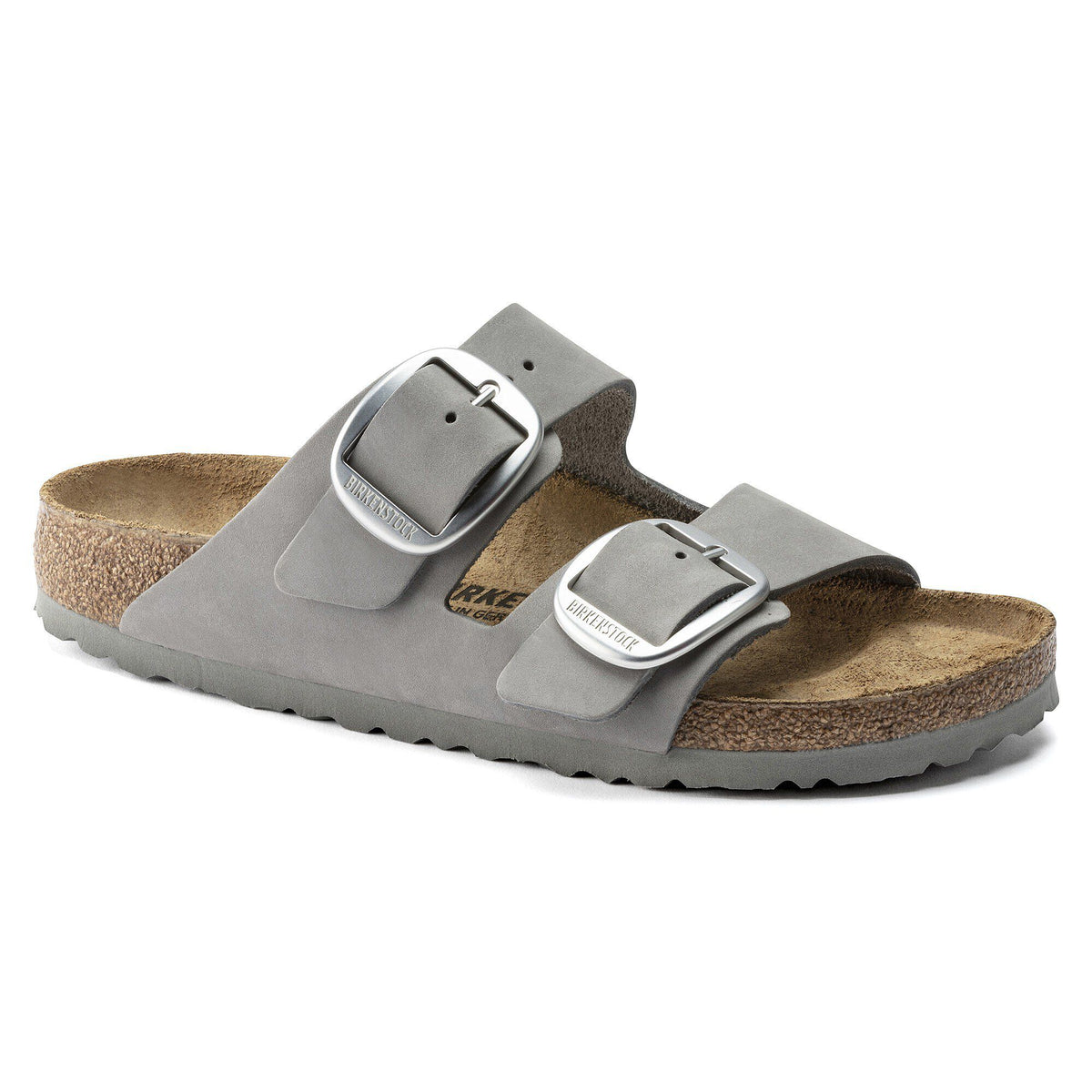 Arizona Big Buckle Nubuck Leather - Dove Gray
