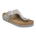 Gizeh Big Buckle Nubuck Leather - Dove Gray