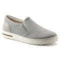 Oswego Natural Leather/Textile - Whale Gray