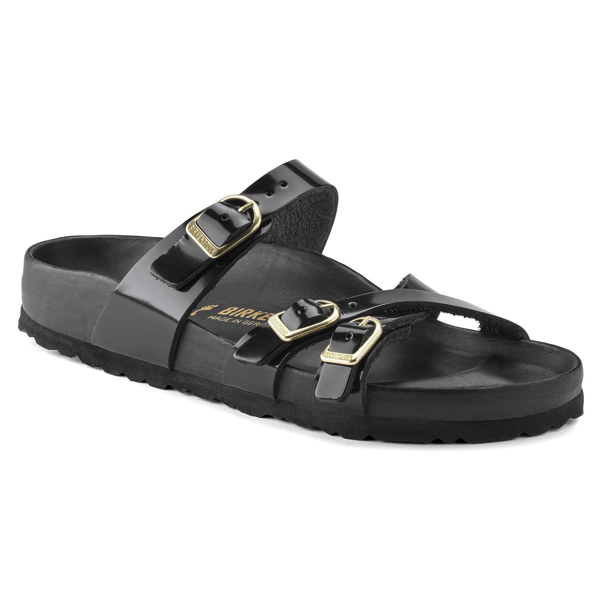 Franca Natural Leather Patent - High Shine Black