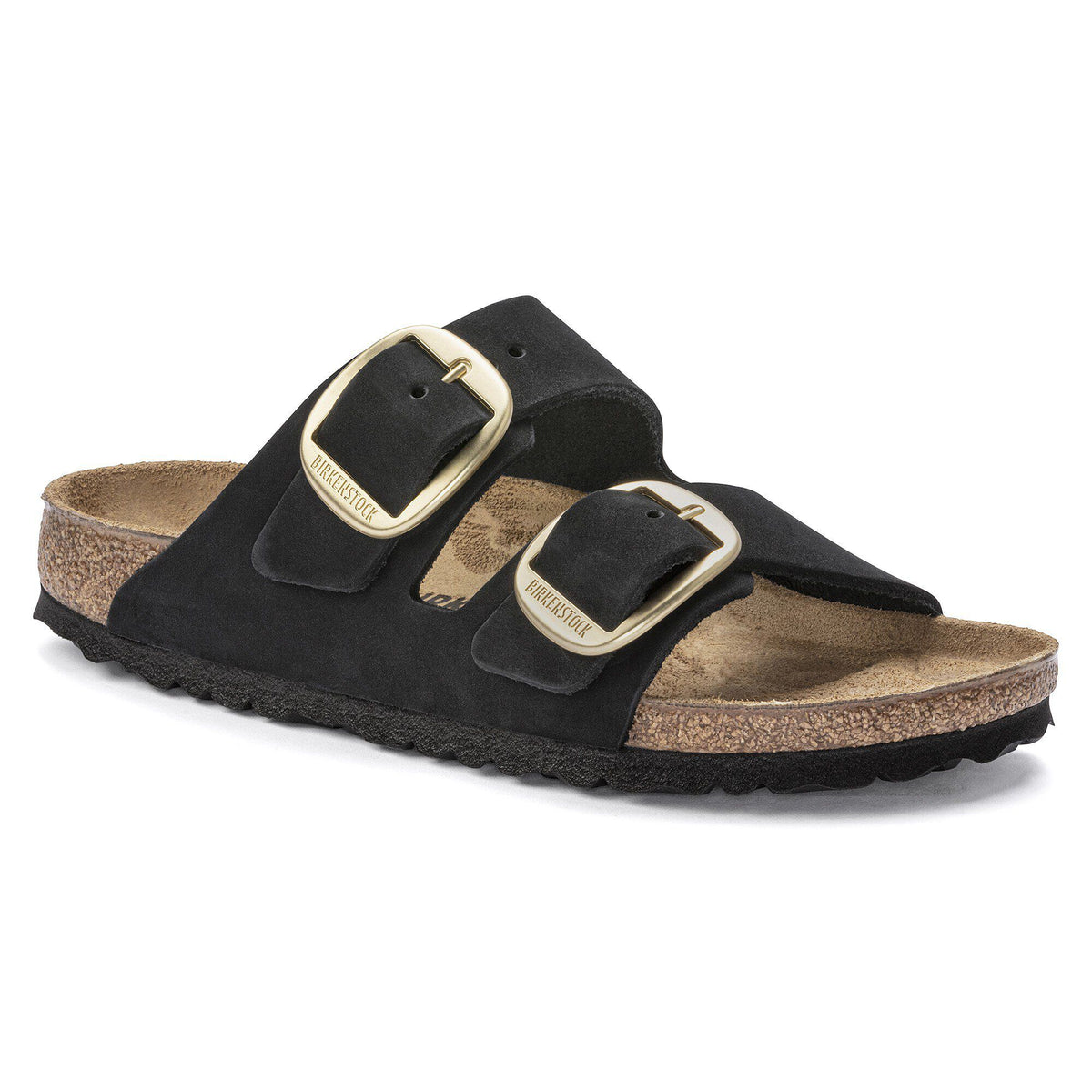 Arizona Big Buckle Nubuck Leather - Black
