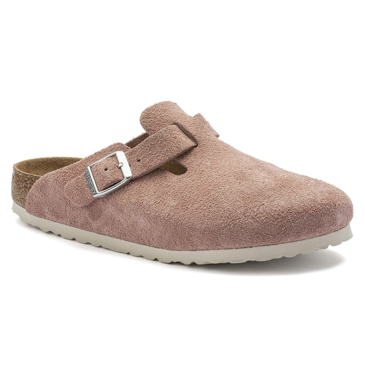 Boston Soft Footbed Suede Leather - Pink Clay