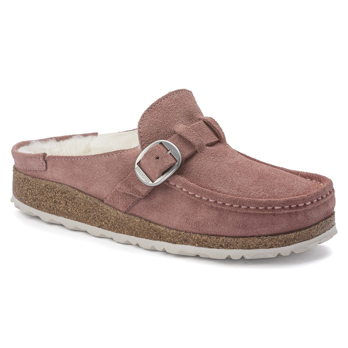 Buckley Shearling Suede Leather - Pink Clay