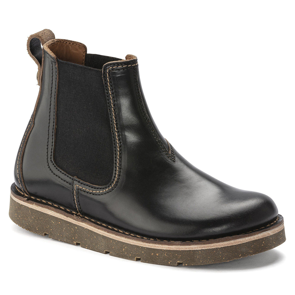 Birmingham Slip On Men Natural Leather Oiled - Black