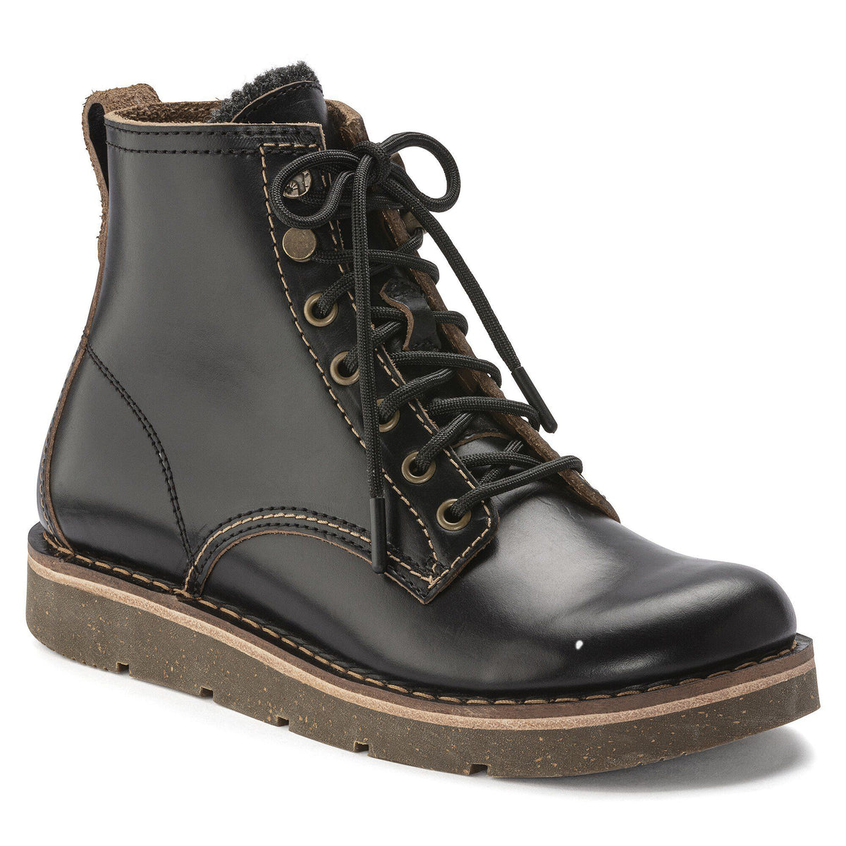 Birmingham Lace Men Oiled Leather - Black