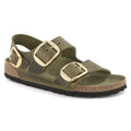 Milano Big Buckle Natural Leather Oiled - Olive Green