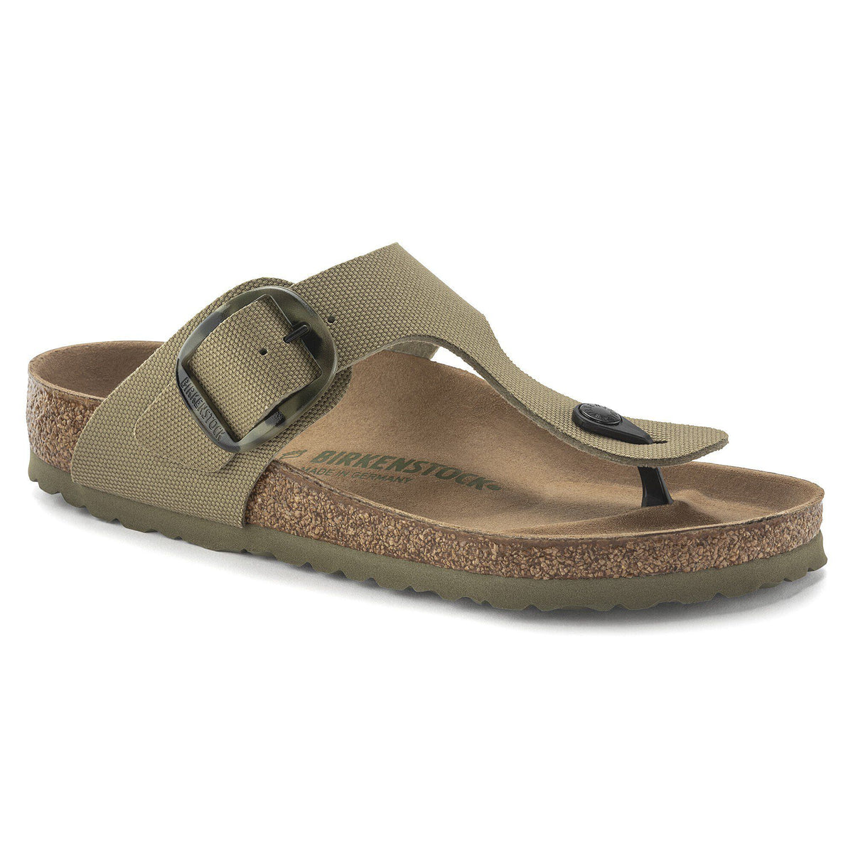 Gizeh Vegan Big Buckle Textile - Faded Khaki