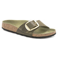Madrid Big Buckle Natural Leather Oiled - Olive Green