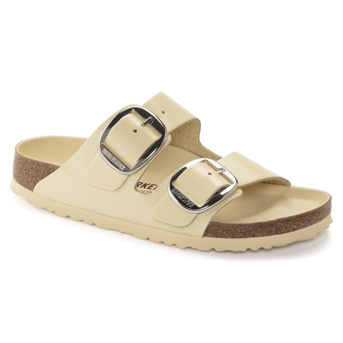Arizona Big Buckle Natural Leather Patent - High Shine Butter