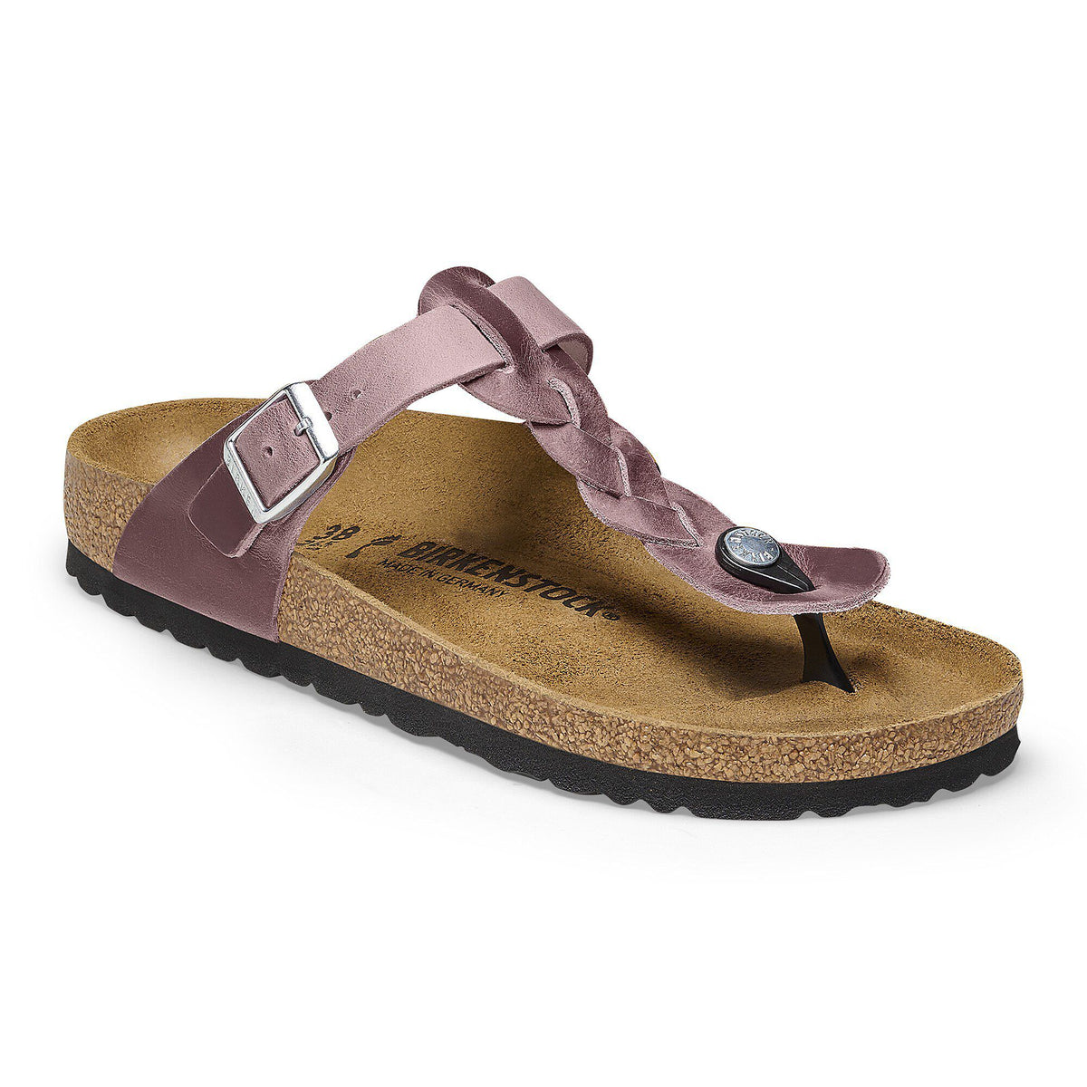 Gizeh Braided Natural Leather Oiled - Lavender