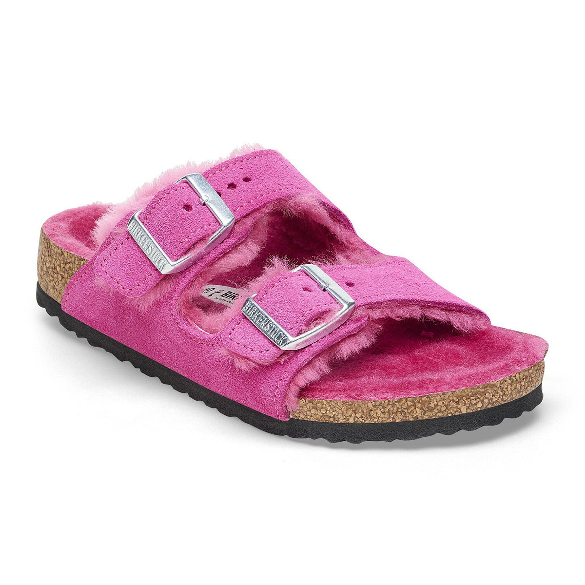 Arizona Shearling Kids Suede Leather - Fuchsia Tulip