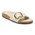 Madrid Big Buckle Natural Leather Patent - High Shine Ecru