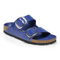 Arizona Big Buckle Natural Leather Patent - High-Shine Cobalt