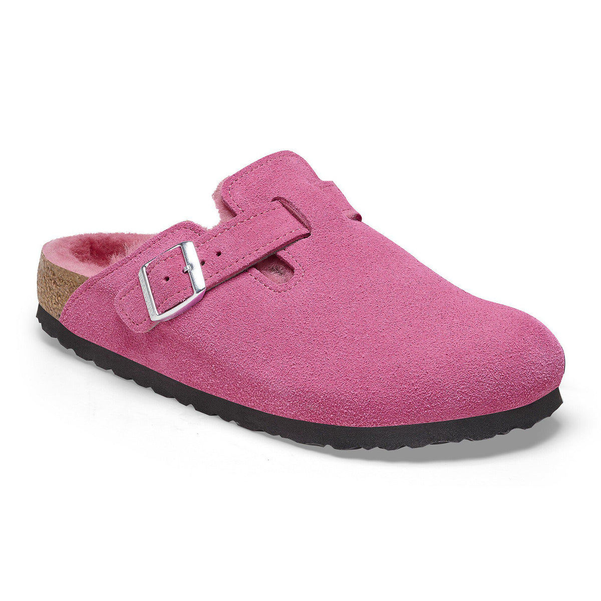 Boston Shearling Suede Leather - Fuchsia Tulip