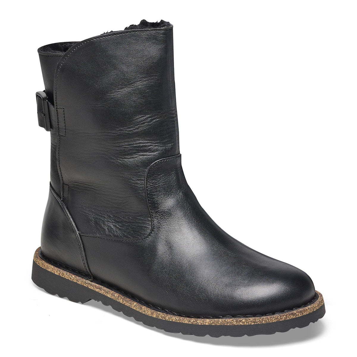 Uppsala Shearling Natural Leather - Black