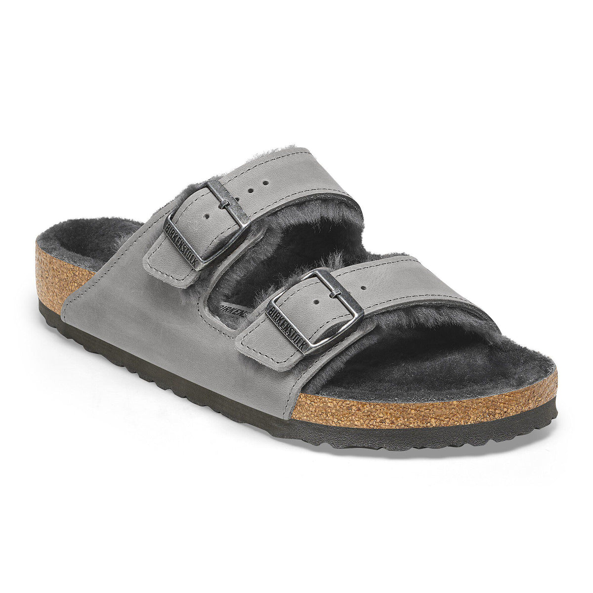 Arizona Shearling Oiled Leather - Iron