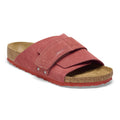 Kyoto Suede Leather Embossed - Corduroy Sienna Red