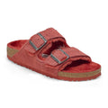 Arizona Shearling Suede Leather/Fur - Sienna Red