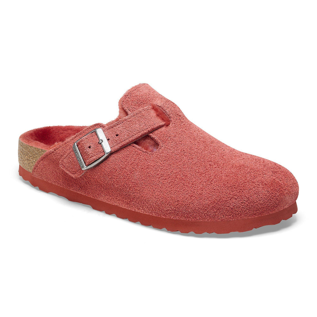 Boston Shearling Suede Leather - Sienna Red