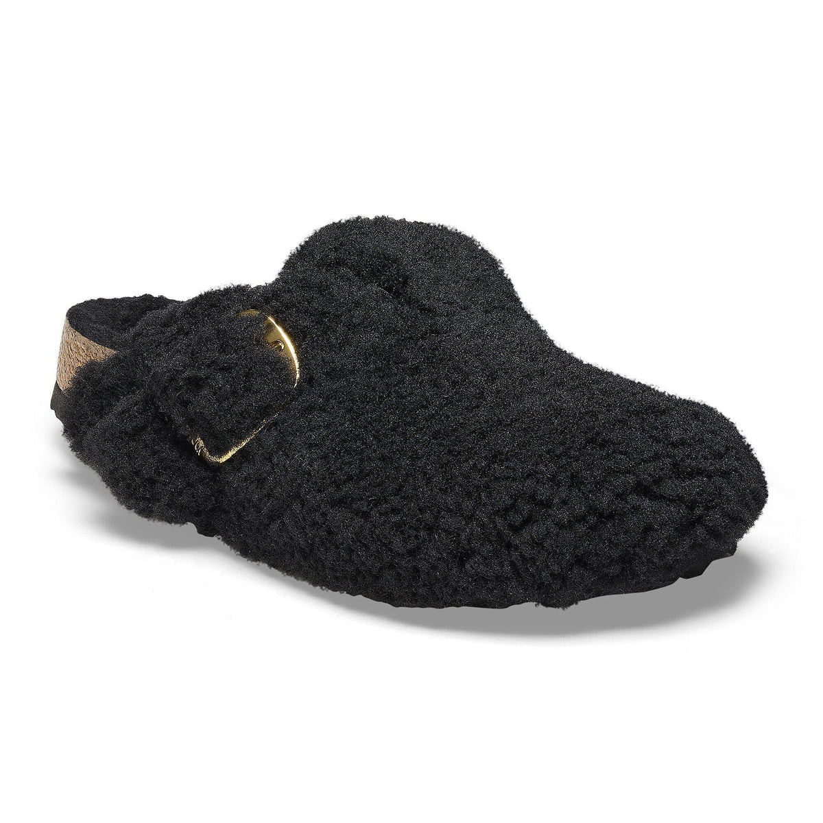 Boston Big Buckle Fur - Black Gold