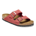 Arizona Suede Leather Embossed - Corduroy Sienna Red