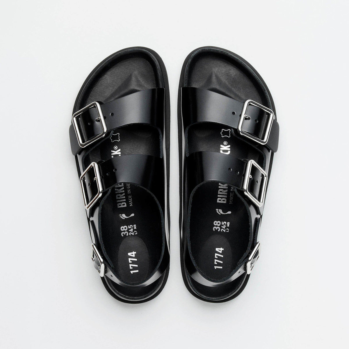 1774 Milano Leather Natural Leather - Premium Black