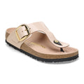 Gizeh Big Buckle Natural Leather Patent - High Shine New Beige
