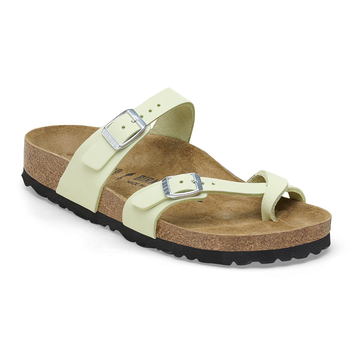 Mayari Nubuck Leather - Faded Lime
