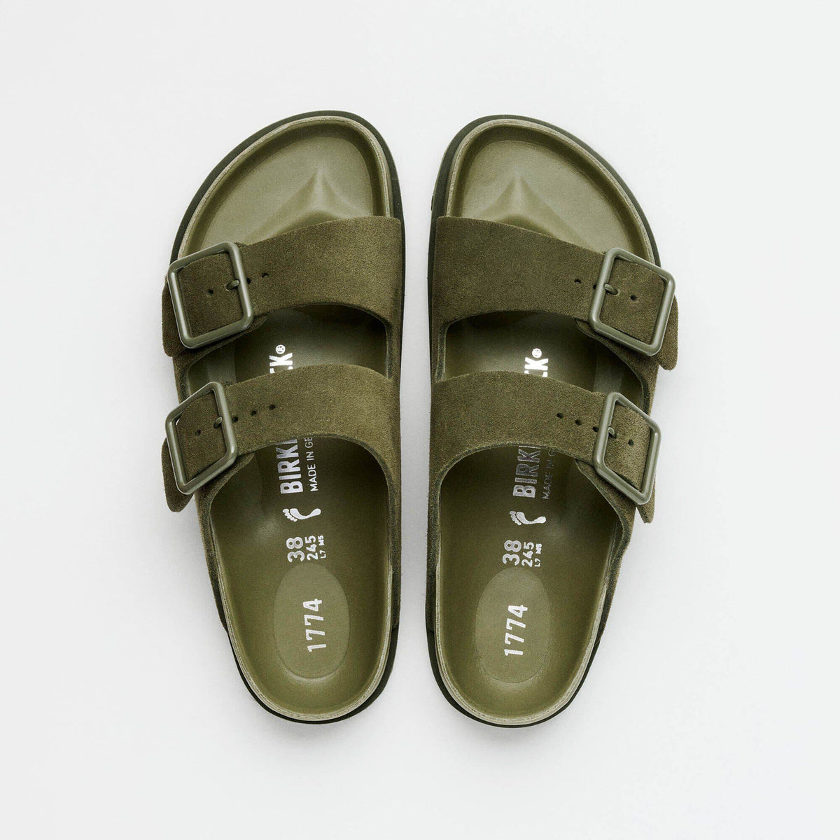 Arizona Avantgarde Suede Leather - Moss Green