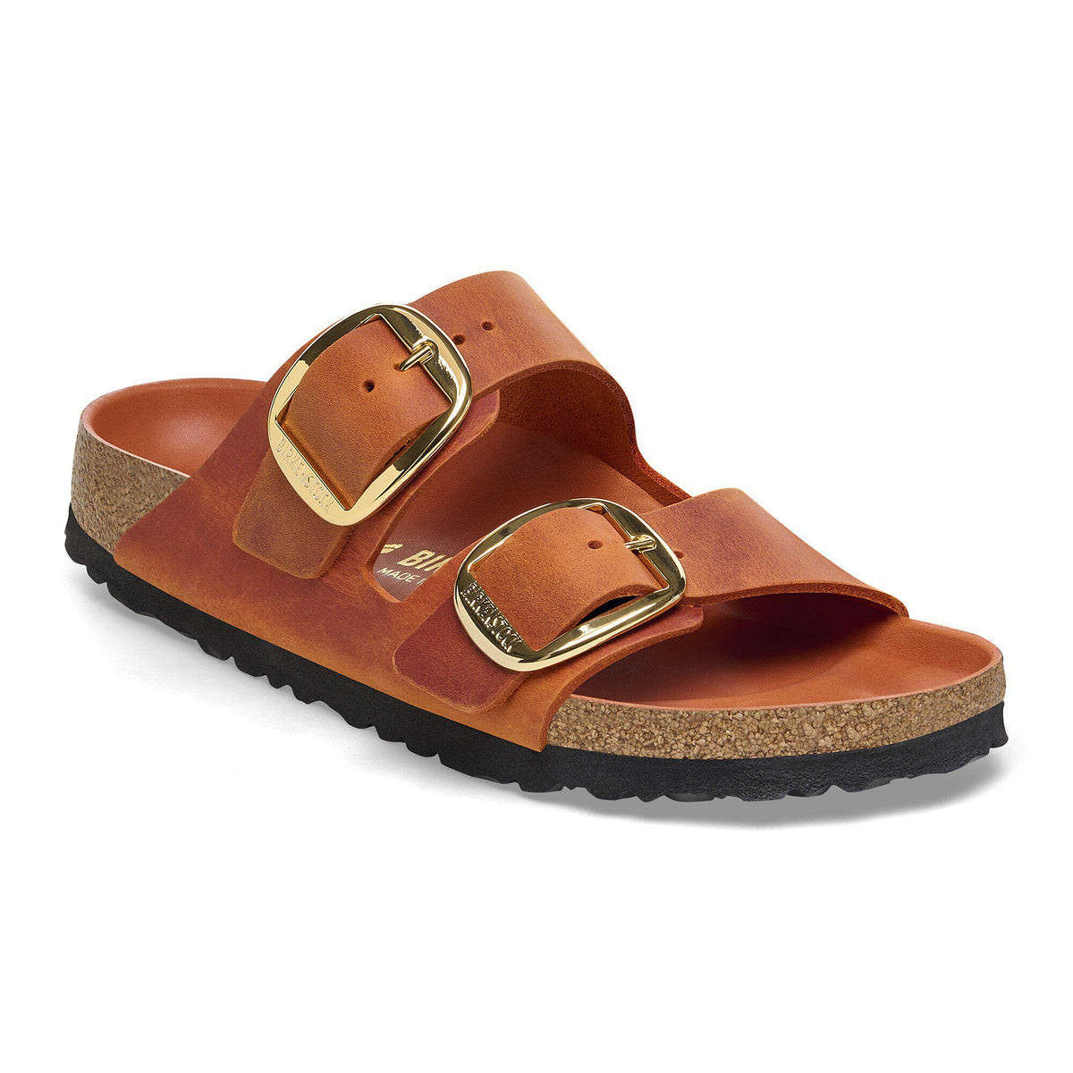 Arizona Big Buckle Natural Leather Oiled - Burnt Orange