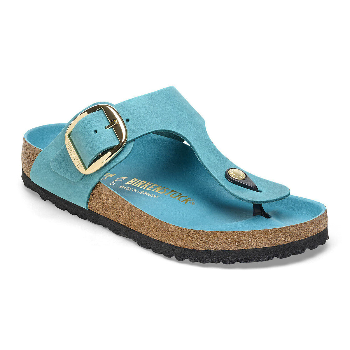 Gizeh Big Buckle Natural Leather Oiled - Biscay Bay