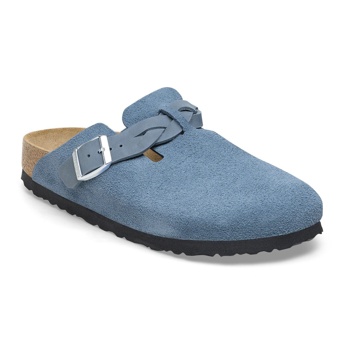 Boston Braided Suede Leather - Elemental Blue