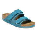 Uji Nubuck-Suede Leather - Deep Turquoise