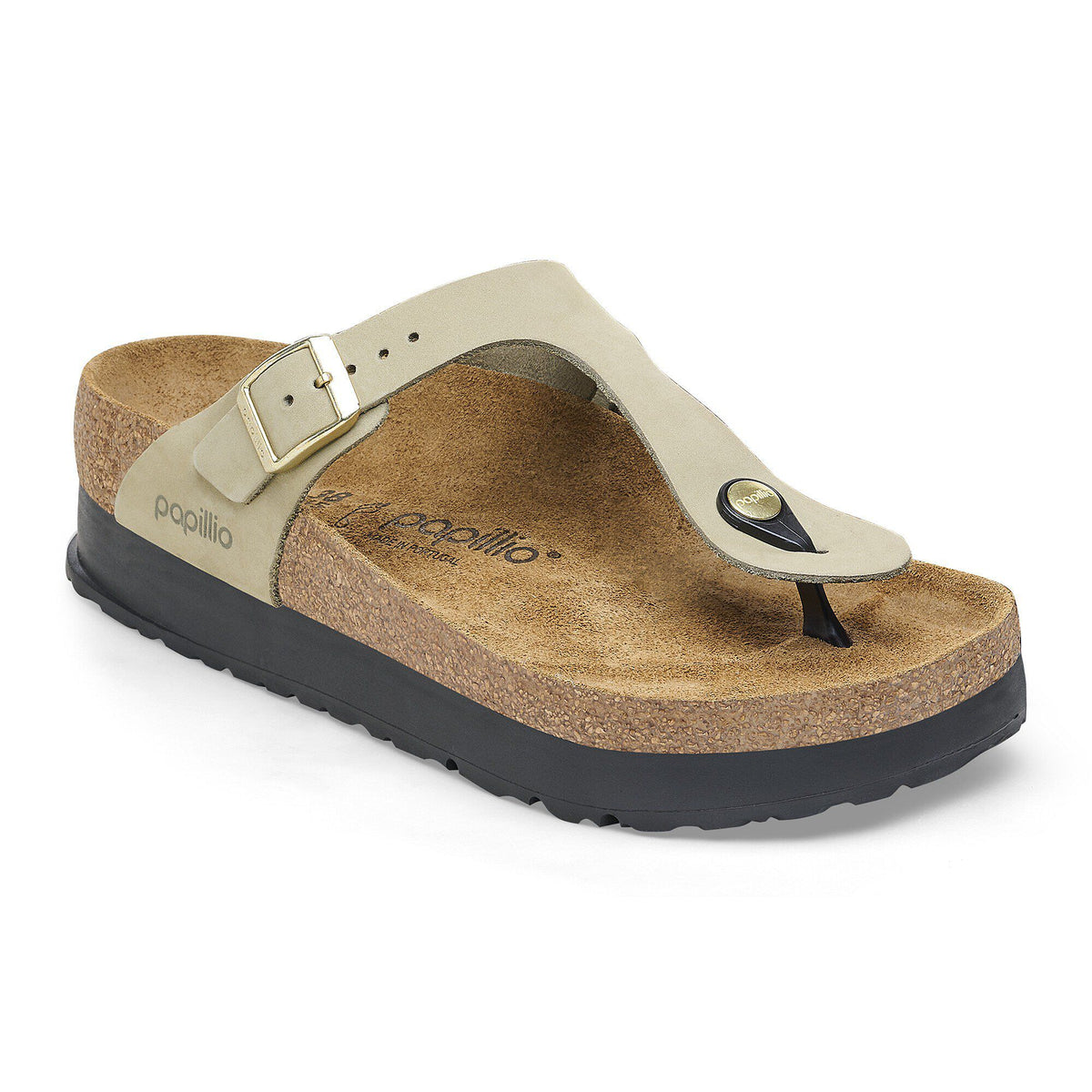 Gizeh Flex Platform Nubuck Leather - Eucalyptus