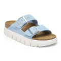 Arizona Chunky Suede Leather - Mineral Blue