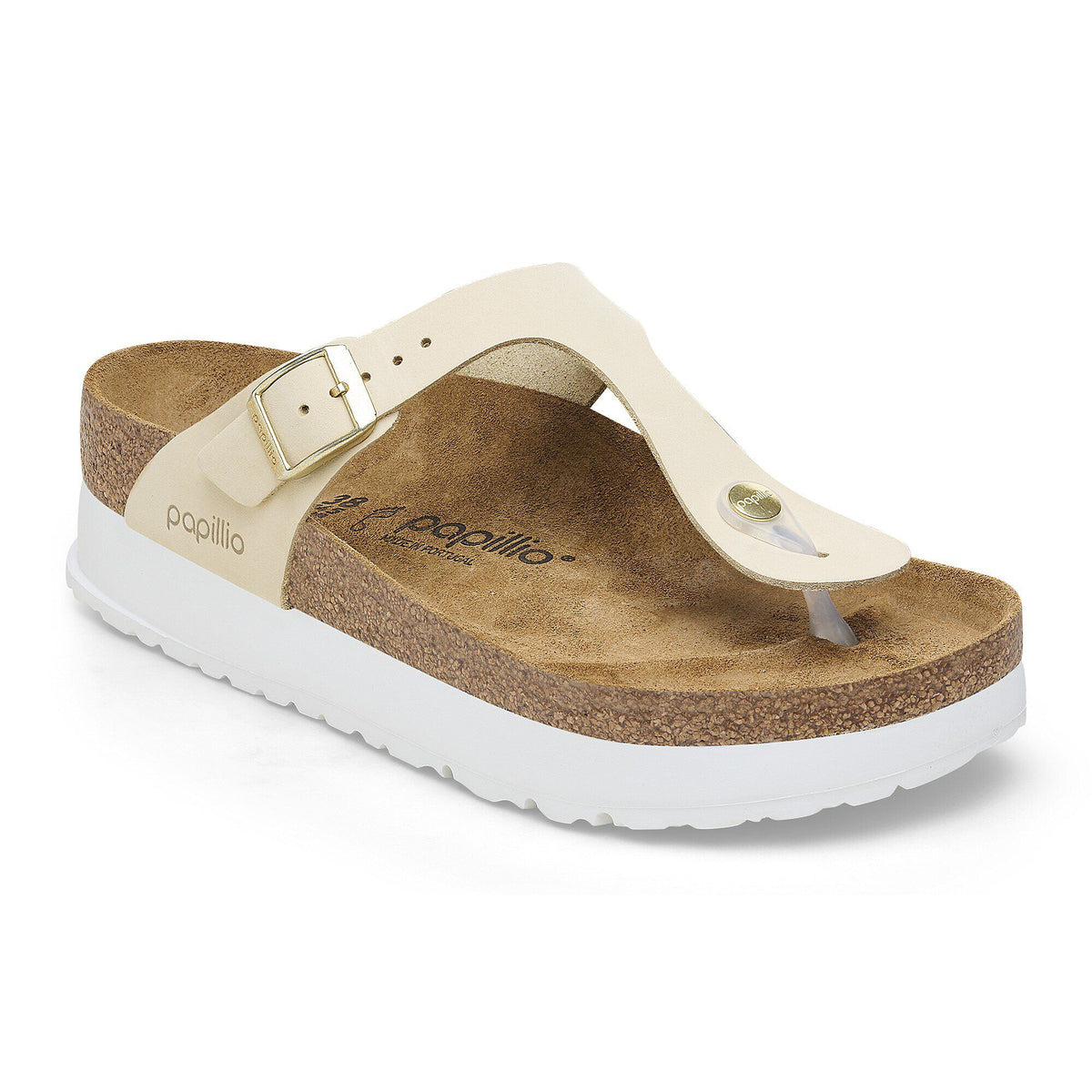 Gizeh Flex Platform Nubuck Leather - Ecru